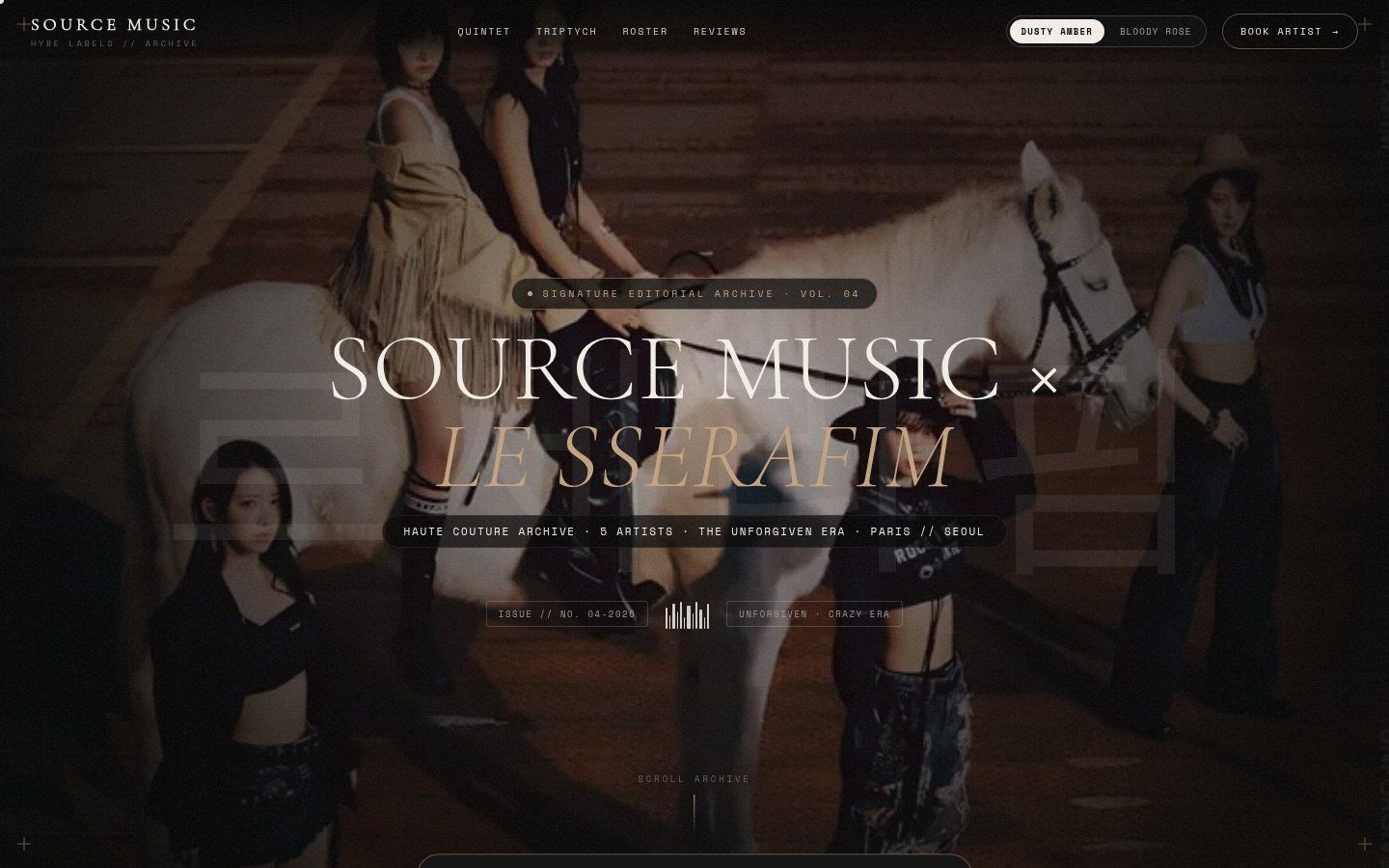 Screenshot SOURCE MUSIC × LE SSERAFIM